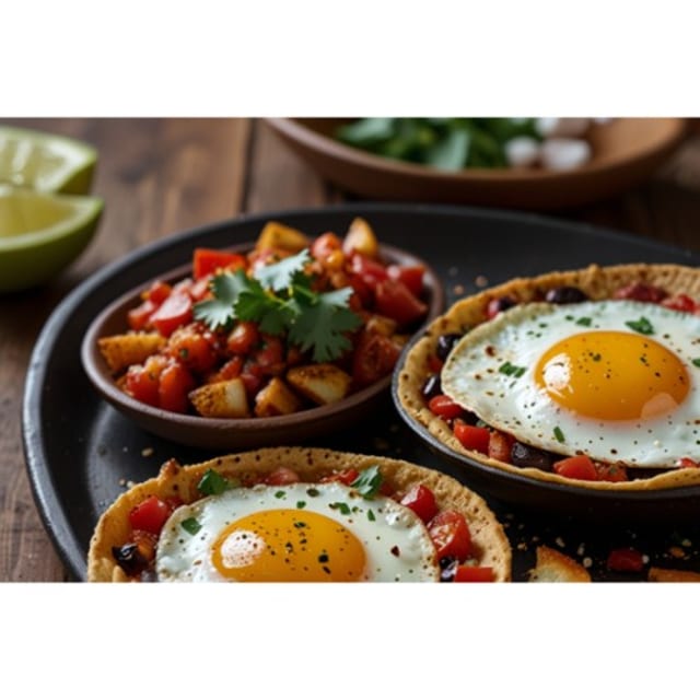 El Jefazo con huevos estrellados.